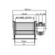 Tangenciālais ventilators ar Ø60 mm, plūsma 70 m³/h | Ventilatori un pūtēji | Granulu krāsns daļas |