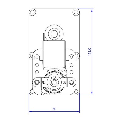 Pārnesummotors Mellor FB1218 granulu krāsnīm Alfa Plam, Arce, Clementi, Enviro, Vescovi, Pasqualicchio un citi, 3RPM - Zobratu motori granulu krāsnīm