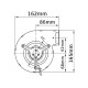 Centrbēdzes ventilators EBM granulu krāsnīm Caminetti Montegrappa, Ecoteck, MCZ un citām, plūsma 265 m³/h | Ventilatori un pūtēji | Granulu krāsns daļas |