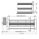 Tangenciālais ventilators ar Ø80 mm, plūsma 250 m³/h | Ventilatori un pūtēji | Granulu krāsns daļas |