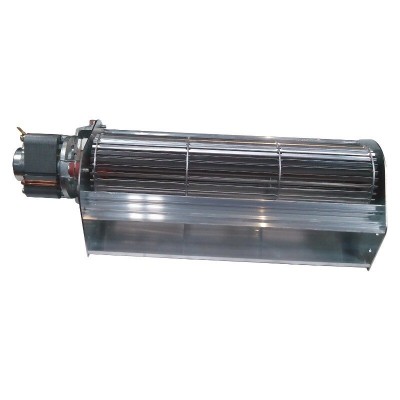 Tangenciālais ventilators granulu kamīniem Eva Calor, Prisma un citi, ar Ø80 mm, plūsma 175/195 m³/h - Granulu krāsns rezerves daļas