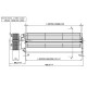 Tangenciālais ventilators ar Ø80 mm, plūsma 175/195 m³/h | Ventilatori un pūtēji | Granulu krāsns daļas |