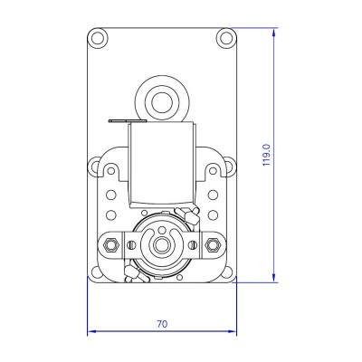 Zobratu motors Mellor FB1255, 4RPM granulu krāsnīm Eco Spar un citiem - Zobratu motori granulu krāsnīm