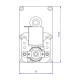 Zobratu motors Mellor FB1255, 4RPM granulu krāsnīm Eco Spar un citiem | Zobratu motori | Granulu krāsns daļas |