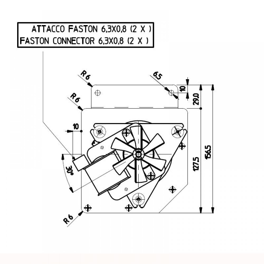 Tangenciālais ventilators granulu krāsnīm Edilkamin un citām ar Ø80 mm, plūsma 485 m³/h | Ventilatori un pūtēji | Granulu krāsns daļas |