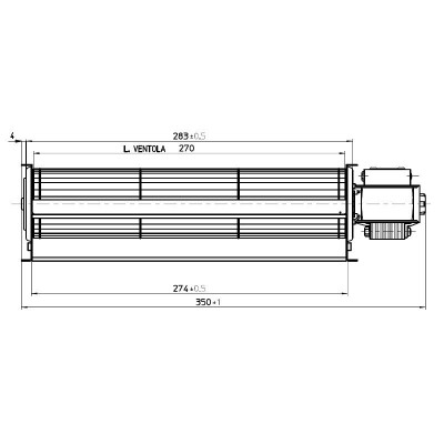 Tangenciālais ventilators Fergas granulām Superior un citiem ar Ø60 mm, plūsma 200 m³/h - Preču salīdzināšana
