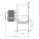 Centrbēdzes ventilators EBM granulu krāsnīm, plūsma 95 m³/h | Ventilatori un pūtēji | Granulu krāsns daļas |