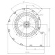 Centrbēdzes ventilators EBM granulu krāsnīm Ecoteck, Edilkamin, Ravelli un citām, plūsma 140 m³/h | Ventilatori un pūtēji | Granulu krāsns daļas |