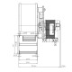 Centrbēdzes ventilators EBM granulu krāsnīm Ecoteck, Edilkamin, Ravelli un citām, plūsma 140 m³/h | Ventilatori un pūtēji | Granulu krāsns daļas |