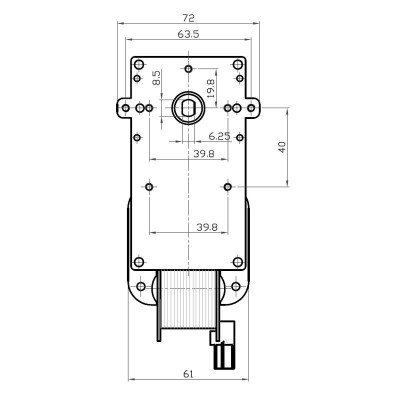 Dobvārpstas zobratu motors Kenta K9117057, 2RPM granulu krāsnīm Edilkamin un citiem - Kenta