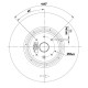 Centrbēdzes ventilators EBM, plūsma 195 m³/h | Ventilatori un pūtēji | Granulu krāsns daļas |