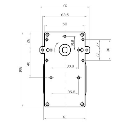 Dobvārpstas zobratu motors Kenta K9117157, 5RPM granulu krāsnīm Cadel, Deville, Eurofiamma, Italflame, Karmek One, Puros, Qlima, Zibro, Eurostek, Ambiente e Calore, Bestfire, Eurostek, Fair, Italiana Camini, King Fire, Mecatech, MG, Puros, Tecnoflam u.c. - Zobratu motori granulu krāsnīm