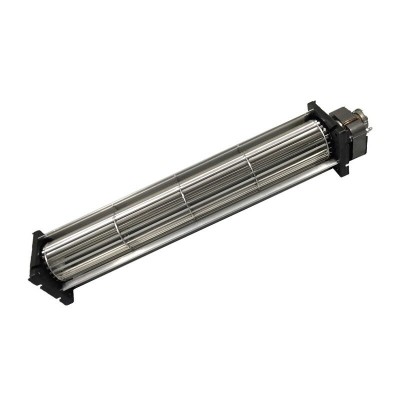 Tangenciālais ventilators granulu kamīniem Cadel, Deville, Edilkamin un citi, ar Ø60 mm, plūsma 190 m³/h - Granulu krāsns rezerves daļas