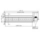 Tangenciālais ventilators ar Ø60 mm, plūsma 190 m³/h | Ventilatori un pūtēji | Granulu krāsns daļas |