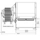 Centrbēdzes ventilators EBM, plūsma 210 m³/h | Ventilatori un pūtēji | Granulu krāsns daļas |