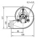 Dūmu nosūcējs EBM granulu krāsnīm Palladio, maksimālā gaisa plūsma 170 m³/h | Ventilatori un pūtēji | Granulu krāsns daļas |