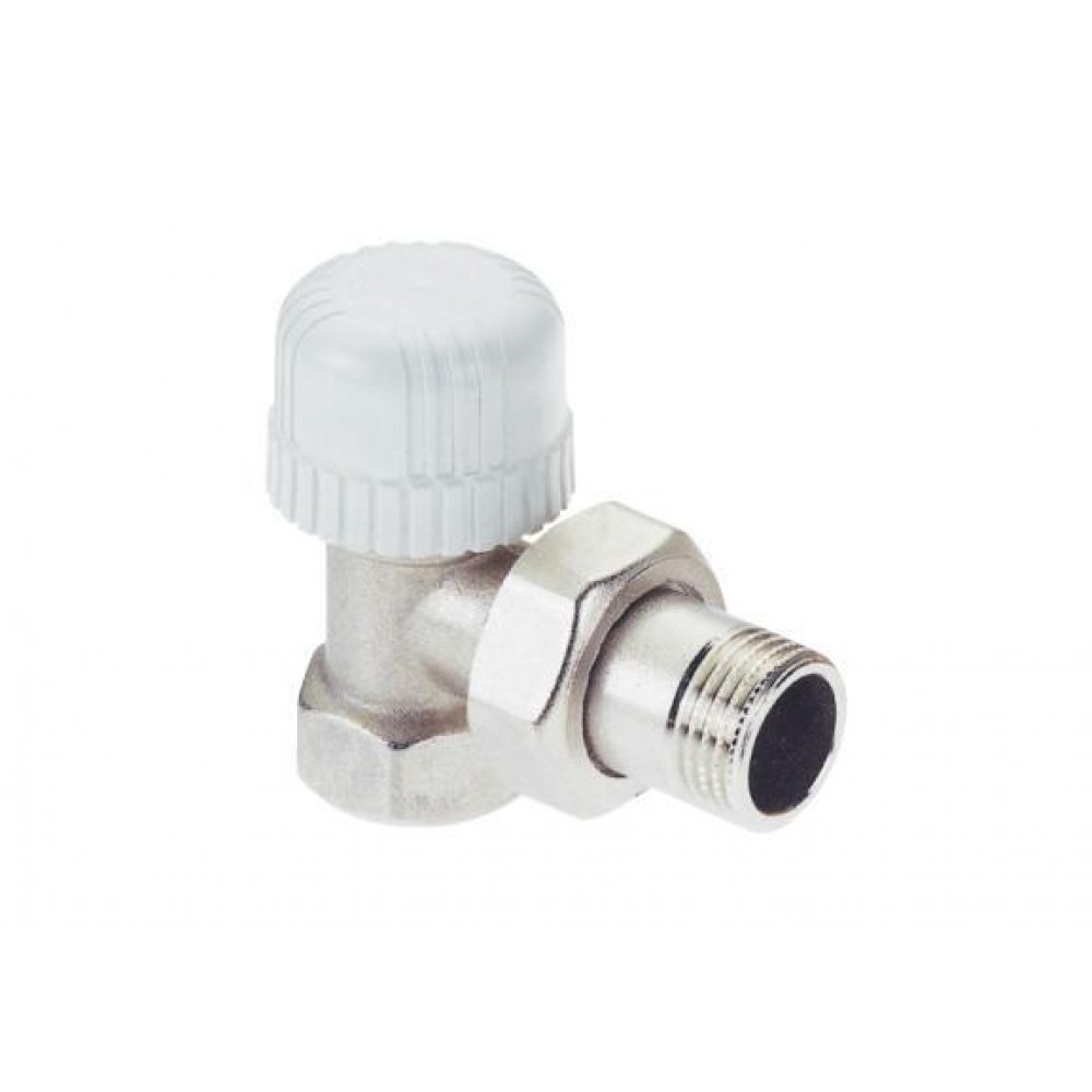 Radiatora vārsts 1/2", ar leņķi ICMA 774 termostata galvai (M28x1,5) | Piederumi | Radiatori |