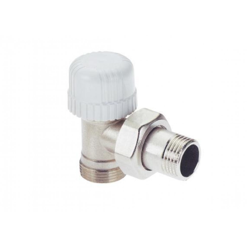 Radiatora vārsts ar leņķi ICMA 772 termostata galvai (M28x1,5), adapterim Ф16*1/2" | Piederumi | Radiatori |