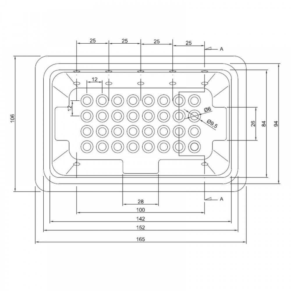 Čuguna degļu katls granulu krāsnim, 165 x 106mm | Sadegšanas kamera | Granulu krāsns rezerves daļas |