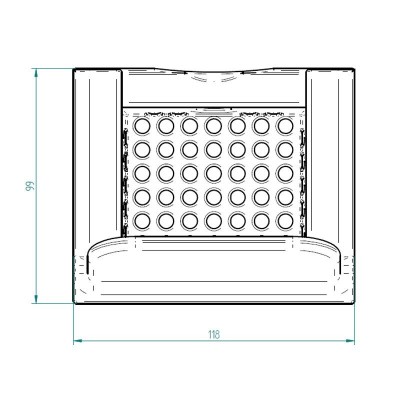 Čuguna degļu katls granulu krāsnim, 118 x 99mm - Degļu katls granulu krāsnīm