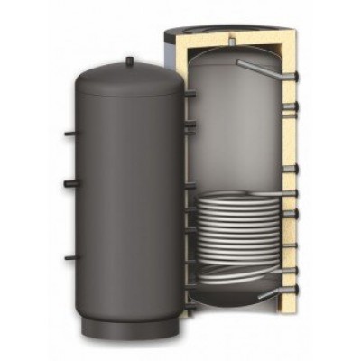 Buffer Tank Sunsystem, Model PR 1000, Capacity 1000L, One heat exchange coil, Industrial Vessel - Sunsystem