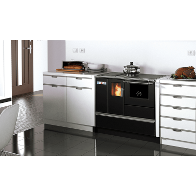 Granulu plīts Alfa Plam Alfa 90 Pelet, Antracīts, 8.18 kW - Granulu plītis