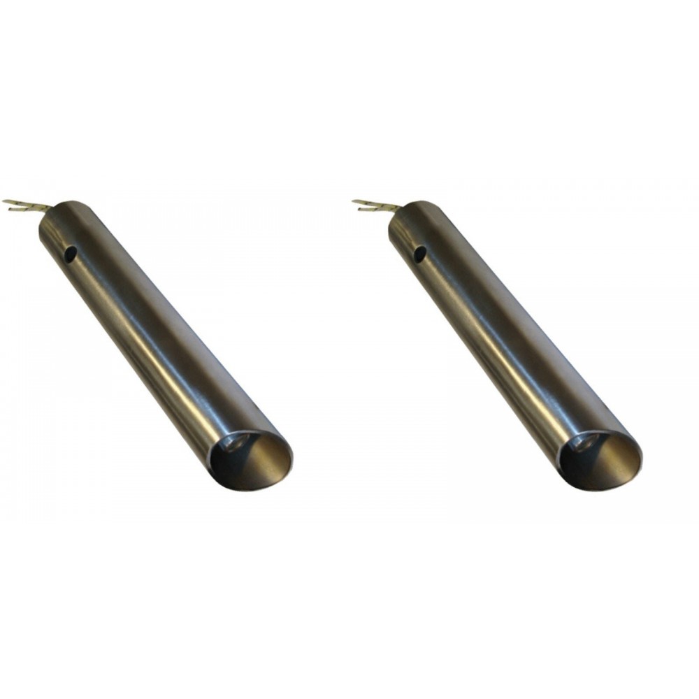 Aizdedze ar gaisa kanalizācijas cauruli granulu deglim Ferroli, Anselmo Cola un citiem, kopējais garums 130mm, 350W - x2 | Aizdedzes granulu degļiem | Granulu degļu rezerves daļas |