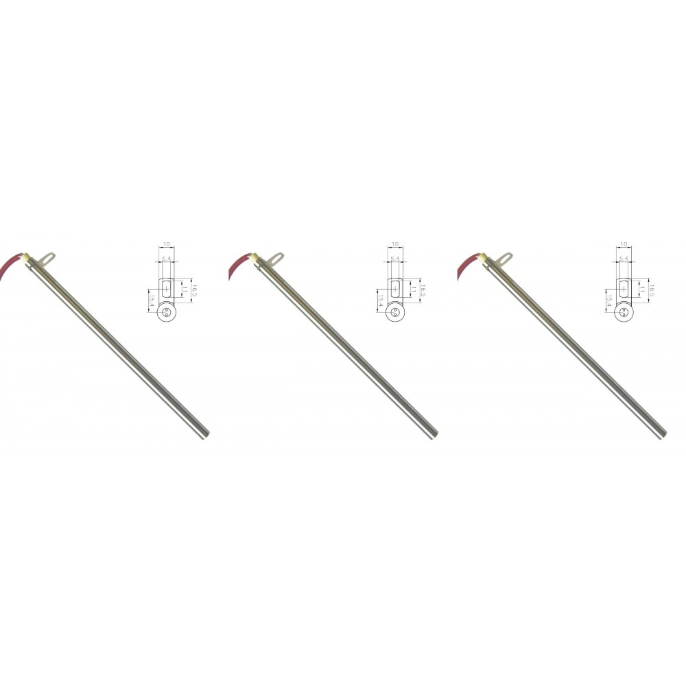 Aizdedze granulu krāsnīm Edilkamin un citām, kopējais garums 280mm, 470W - x3 | Aizdedzes granulu krāsnīm | Granulu krāsns rezerves daļas |
