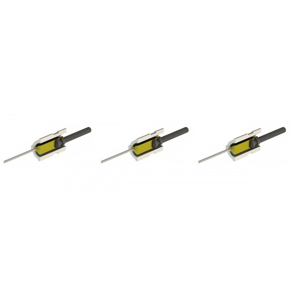 Zemsprieguma aizdedze granulu krāsnīm Eco Spar, BURNiT, kopējais garums 65mm, 95W līdz 24V - x3 | Aizdedzes granulu krāsnīm | Granulu krāsns rezerves daļas |
