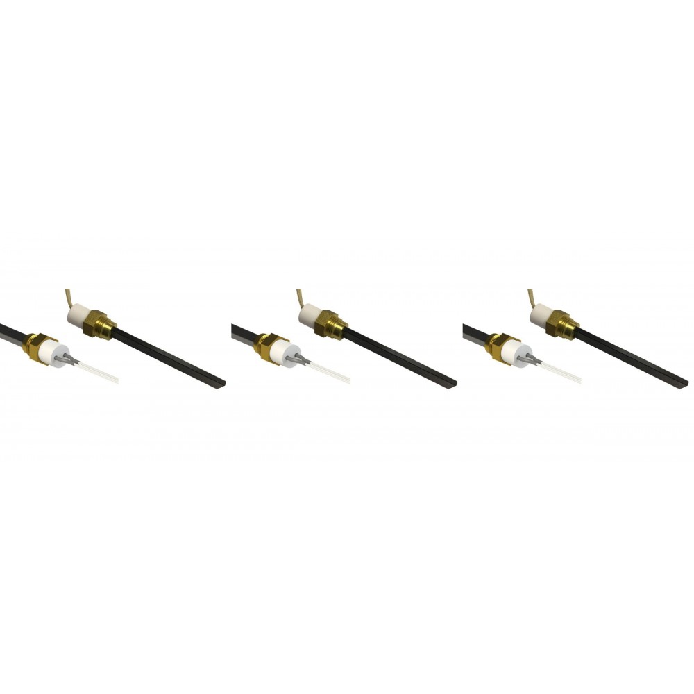 Zemsprieguma aizdedze granulu krāsnīm Eco Spar, BURNiT, Adler, AMG, Ecoteck un citi, kopējais garums 126mm, 120W līdz 24V - x3 | Aizdedzes granulu krāsnīm | Granulu krāsns rezerves daļas |