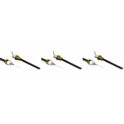 Zemsprieguma aizdedze granulu krāsnīm Eco Spar, BURNiT, Adler, AMG, Ecoteck un citi, kopējais garums 126mm, 120W līdz 24V - x3 - Granulu krāsns rezerves daļas