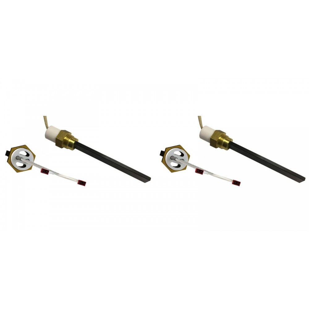 Aizdedze ar melnu kvarca kristālu granulu krāsnīm Eco Spar, BURNiT, Whitfield, Lennox un citi, kopējais garums 123mm, 400W - x2