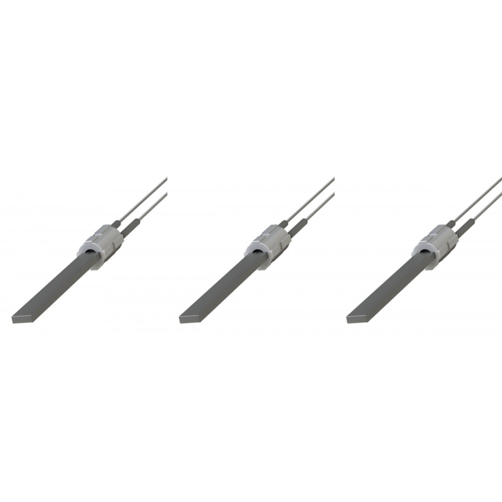 Aizdedze ar melnu kvarca kristālu granulu krāsnīm Eco Spar, BURNiT, Palazzetti, Ravelli, MCZ un citi, kopējais garums 122mm, 300W - x3 | Aizdedzes granulu krāsnīm | Granulu krāsns rezerves daļas |