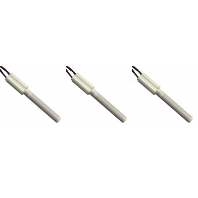 Keramikas aizdedze granulu krāsnīm Eco Spar, BURNiT, Ashley, Adler, AMG, Piazzetta un citi, kopējais garums 102mm, 250W - x3 - Granulu krāsns rezerves daļas