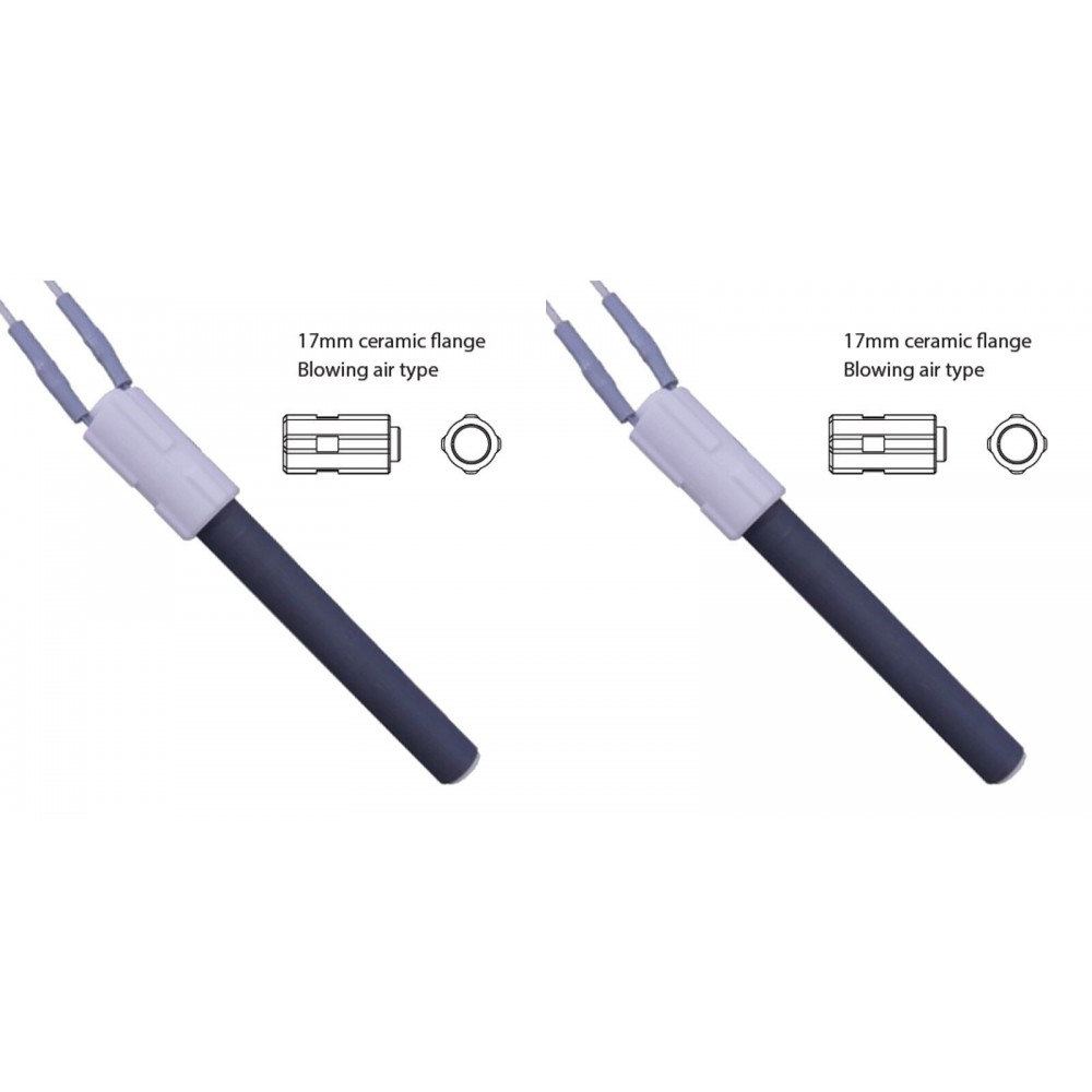 Keramikas aizdedze granulu krāsnīm BURNiT, Palazzetti un citām, kopējais garums 113mm, 260W - x2