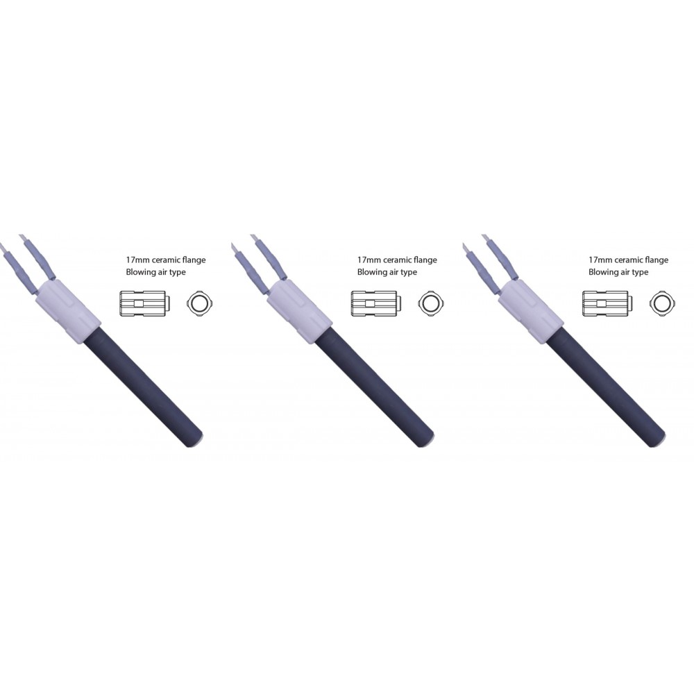 Keramikas aizdedze granulu krāsnīm BURNiT, Palazzetti un citām, kopējais garums 113mm, 260W - x3